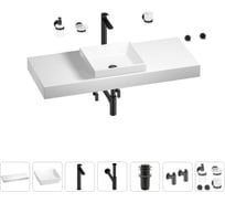 Раковина 40 см со столешницей 120 см Wellsee Doux в наборе 10 в 1 201009352