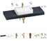 Раковина Wellsee 60 см со столешницей 140 см Halcyon 201012108 в наборе 10 в 1 1