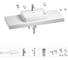 Раковина Wellsee 60 см со столешницей 140 см Halcyon 201012131 в наборе 10 в 1 1