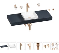 Раковина 40 см со столешницей 120 см Wellsee Doux в наборе 10 в 1 201009294