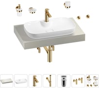 Раковина Wellsee 60 см со столешницей 80 смCroquis 2.0в наборе 10 в 1 201008613