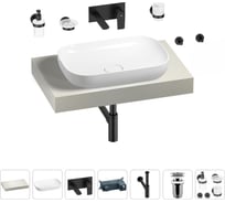 Раковина Wellsee 60 см со столешницей 80 смCroquisв наборе 9 в 1 201007902