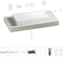 Раковина Wellsee 75 см со столешницей 100 смPure BY201011570 в наборе 9 в 1 201011570