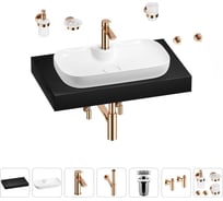 Раковина Wellsee 60 см со столешницей 80 смCroquis 2.0в наборе 10 в 1 201008664