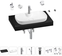 Раковина Wellsee 60 см со столешницей 80 смCroquis 2.0в наборе 10 в 1 201008666