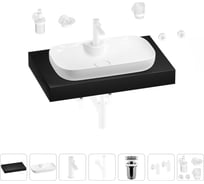 Раковина Wellsee 60 см со столешницей 80 смCroquis 2.0в наборе 10 в 1 201008670