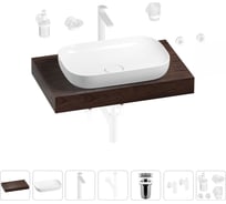 Раковина Wellsee 60 см со столешницей 80 смCroquisв наборе 10 в 1 201007955