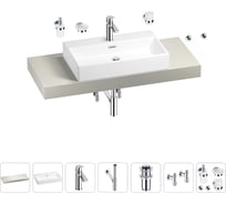 Раковина Wellsee 70 см со столешницей 120 смGraceful Proв наборе 10 в 1 201012691