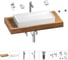 Раковина 75 см со столешницей 100 см Wellsee Pure BY Wellsee в наборе 10 в 201011591 1