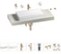 Раковина Wellsee 75 см со столешницей 120 смPure BY201011679 в наборе 10 в 1 201011679 1