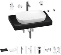 Раковина Wellsee 60 см со столешницей 80 смCroquisв наборе 10 в 1 201007991