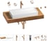 Раковина 75 см со столешницей 100 см Wellsee Pure BY Wellsee в наборе 10 в 201011594 1