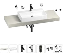 Раковина Wellsee 70 см со столешницей 140 смGraceful Proв наборе 10 в 1 201012752