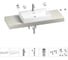 Раковина Wellsee 70 см со столешницей 140 смGraceful Proв наборе 10 в 1 201012756 1