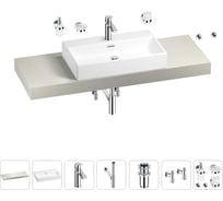 Раковина Wellsee 70 см со столешницей 140 смGraceful Proв наборе 10 в 1 201012751