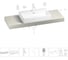 Раковина Wellsee 70 см со столешницей 140 смGraceful Proв наборе 10 в 1 201012755 1
