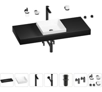 Раковина 40 см со столешницей 120 см Wellsee Doux в наборе 10 в 1 201009372