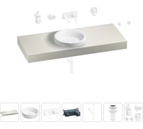 Раковина Wellsee 40 см со столешницей 120 смDouxв наборе 9 в 1 201009770