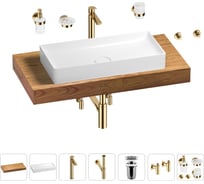 Раковина 75 см со столешницей 100 см Wellsee Pure BY Wellsee в наборе 10 в 201011593