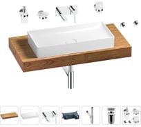 Раковина 75 см со столешницей 100 см Wellsee Pure BY Wellsee в наборе 9 в 201011606