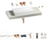 Раковина Wellsee 75 см со столешницей 120 смPure BY201011684 в наборе 9 в 1 201011684 1