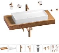 Раковина 75 см со столешницей 100 см Wellsee Pure BY Wellsee в наборе 10 в 201011599