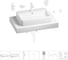 Раковина Wellsee 60 см со столешницей 80 см Halcyon 201011960 в наборе 10 в 1 1