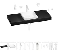 Раковина 40 см со столешницей 120 см Wellsee Doux в наборе 10 в 1 201009380