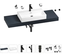 Раковина 70 см со столешницей 140 см Wellsee Graceful Pro в наборе 10 в 201012762