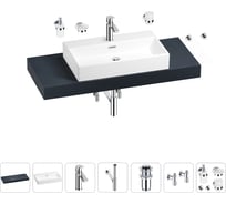 Раковина Wellsee 70 см со столешницей 120 смGraceful Proв наборе 10 в 1 201012701