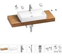 Раковина 70 см со столешницей 120 см Wellsee Graceful Pro в наборе 10 в 201012711
