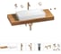 Раковина 75 см со столешницей 120 см Wellsee Pure BY Wellsee в наборе 10 в 201011714 1