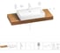 Раковина 70 см со столешницей 120 см Wellsee Graceful Pro в наборе 10 в 201012720 1