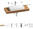 Раковина 75 см со столешницей 120 см Wellsee Pure BY Wellsee в наборе 10 в 201011711 1