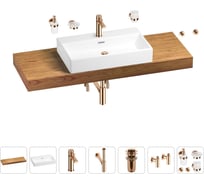 Раковина Wellsee 70 см со столешницей 140 смGraceful Proв наборе 10 в 1 201012779