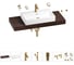 Раковина Wellsee 70 см со столешницей 120 смGraceful Proв наборе 10 в 1 201012723 1