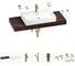 Раковина Wellsee 70 см со столешницей 120 смGraceful Proв наборе 10 в 1 201012728 1
