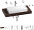 Раковина Wellsee 75 см со столешницей 100 смPure BY201011611 в наборе 10 в 1 201011611 1