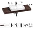 Раковина Wellsee 70 см со столешницей 140 смGraceful Proв наборе 10 в 1 201012787 1