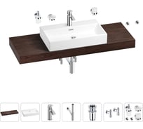 Раковина Wellsee 70 см со столешницей 140 смGraceful Proв наборе 10 в 1 201012781