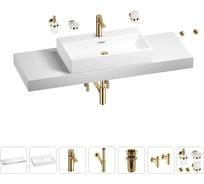 Раковина 70 см со столешницей 140 см Wellsee Graceful Pro в наборе 10 в 201012798