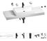Раковина 70 см со столешницей 140 см Wellsee Graceful Pro в наборе 10 в 201012797 1