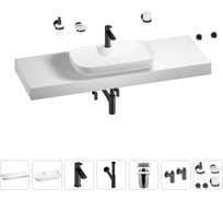 Раковина 70 см со столешницей 140 см Wellsee Croquis 2.0 в наборе 10 в 201009012