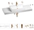 Раковина 70 см со столешницей 140 см Wellsee Graceful Pro в наборе 10 в 201012794 1
