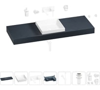 Раковина 40 см со столешницей 140 см Wellsee Doux в наборе 9 в 1 201009430