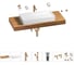 Раковина 75 см со столешницей 120 см Wellsee Pure BY Wellsee в наборе 10 в 201011719 1