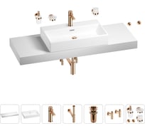 Раковина 70 см со столешницей 140 см Wellsee Graceful Pro в наборе 10 в 201012799