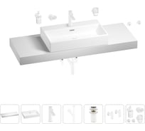 Раковина 70 см со столешницей 140 см Wellsee Graceful Pro в наборе 10 в 201012800