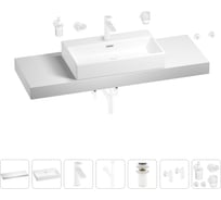 Раковина 70 см со столешницей 140 см Wellsee Graceful Pro в наборе 10 в 201012795