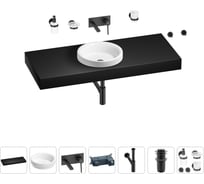 Раковина 40 см со столешницей 120 см Wellsee Doux в наборе 9 в 1 201009867